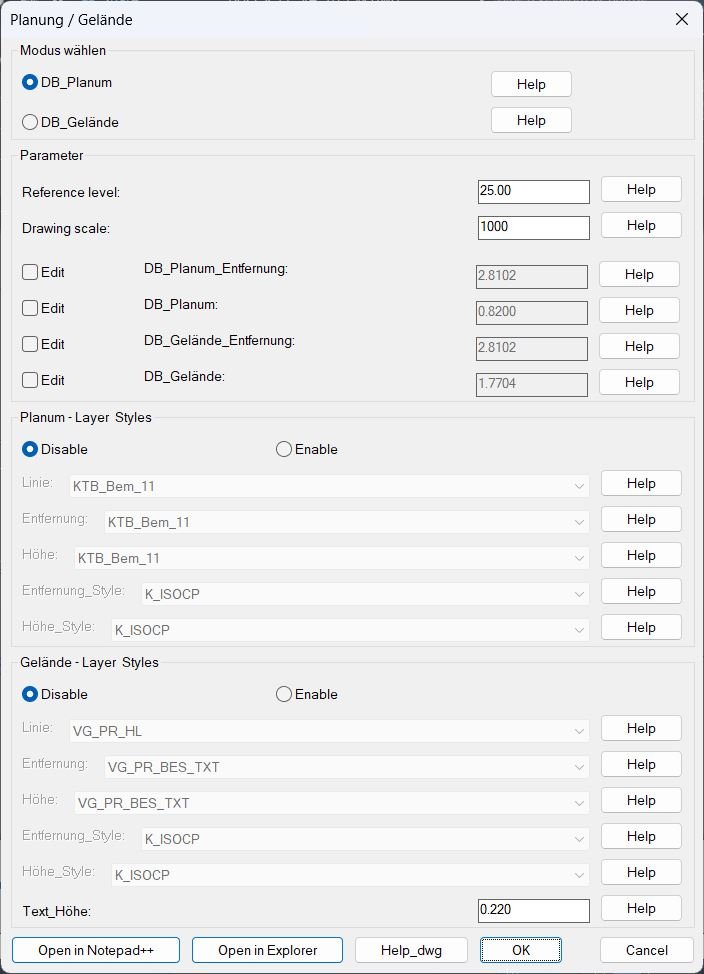 Autocad Lisps Functionalities pages DB Planung Gelaende 0000